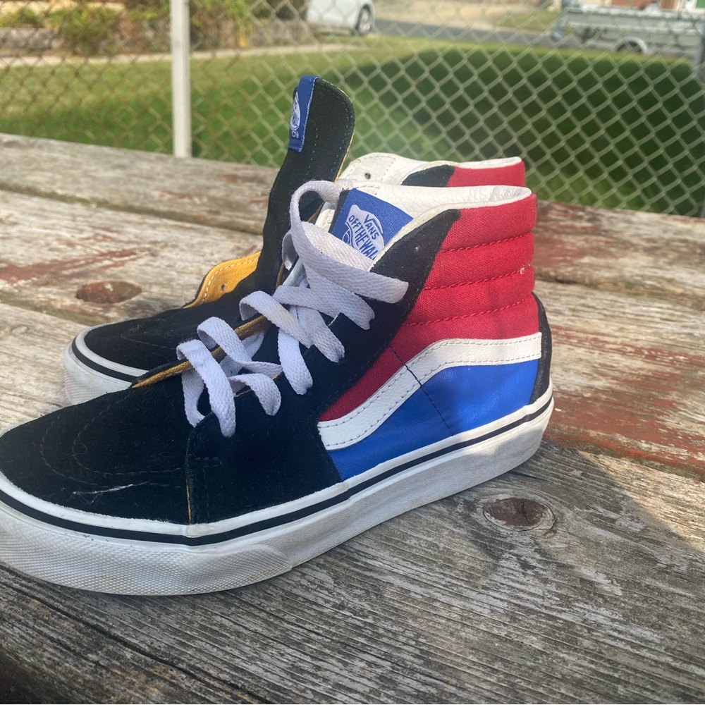 Vans Multicolor High-Top Sneakers, Kids Size 2 - Picture 2 of 8